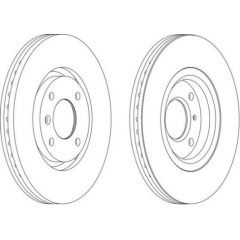 Ferodo Bremžu disks DDF1152