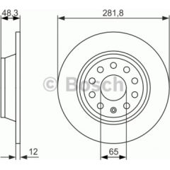 Bosch Bremžu disks 0 986 479 247