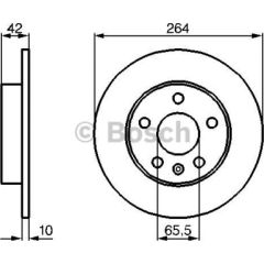 Bosch Bremžu disks 0 986 478 884