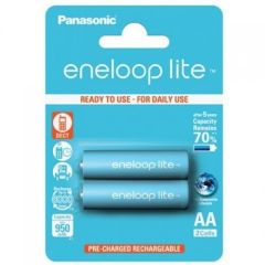Panasonic eneloop аккумуляторные батарейки lite AA 950 2BP