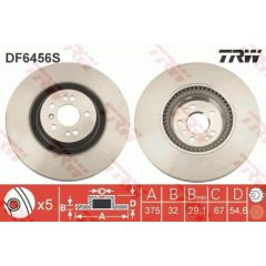 TRW Bremžu disks DF6456S