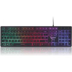 GEMBIRD "Rainbow" backlight multimedia keyboard USB Black US layout