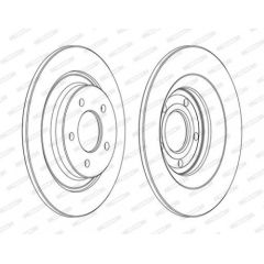 Ferodo Bremžu disks DDF1547C