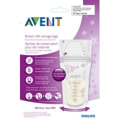 Philips AVENT SCF 603/25 piena uzglabāšanas maisiņi 180ml / 25 gab