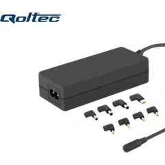 Qoltec 50011 Универсальное 65W (Max 3.5A) AC Автоматическая Сетевая зарядка c 8 коннекторами
