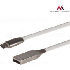 Maclean MCTV-833W Cable USB AM micro flat tangle-free 1m white