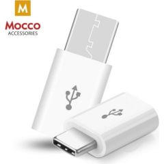 Mocco Universāls Adapteris Micro USB uz Type-C USB Savienojums Balts