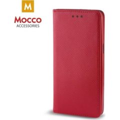 Mocco Smart Magnet Book Case Grāmatveida Maks Telefonam Huawei Y9 (2018) Sarkans