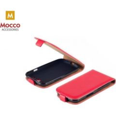 Mocco Kabura Rubber Case Vertikāli Atverams Premium Eco ādas Maks Telefonam Xiaomi Redmi Note 5 Pro / AI Dual Camera Sarkans