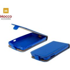 Mocco Kabura Rubber Case Vertikāli Atverams Premium Eco ādas Maks Telefonam Xiaomi Redmi Note 5 Pro / AI Dual Camera Zils
