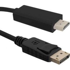 Qoltec Cable DisplayPort v1.2 / HDMI | 4Kx2K | 1m