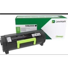 Lexmark MS/MX 3/4/5/617 51B2000 Monochrome Laser, Black Lāzerprinteru izejmateriāli