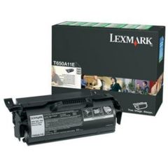 Lexmark T650A11E Cartridge, Black, 7000 pages Lāzerprinteru izejmateriāli