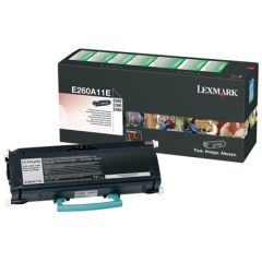 Lexmark E260A11E Cartridge, Black, 3500 pages Lāzerprinteru izejmateriāli