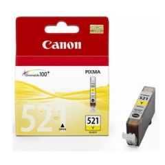 Canon CLI-521Y Ink Cartridge, Yellow Tintes printeru izejmateriāli
