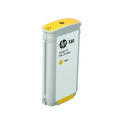 Hewlett-packard HP 728 130-ml Yellow DesignJet Ink Cartridge / F9J65A Tintes printeru izejmateriāli