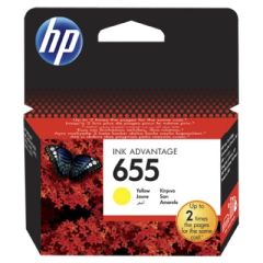 Hewlett-packard HP 655 Yellow Original Ink Advantage Cartridge / CZ112AE Tintes printeru izejmateriāli