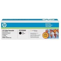 Hewlett-packard TONER BLACK CC530A DUAL PACK/CC530AD HP Lāzerprinteru izejmateriāli