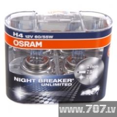 OSRAM H4 Spuldžu komplekts 12V 60/55W P43t NBR +110% Autospuldzes