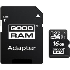 GOODRAM memory card Micro SDHC 16GB Class 10 UHS-I + Adapter