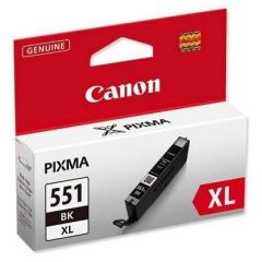 Canon CLI-551XL BK Black High Capacity Ink Cartridge Tintes printeru izejmateriāli