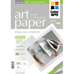 ColorWay ART Photo Paper T-shirt transfer (white), 5 sheets, A4, 120 g/m²