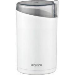 ORAVA Coffee Grinder KM-802 White, 130 W, 50 g, Number of cups 6 pc(s)