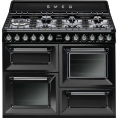 Smeg TR4110BL1 Cooker | 110x60 cm | Victoria | Black | Hob type: Gas | Type of main oven: Thermo-ventilated | Type of second oven: Fan assisted | A | A
