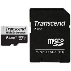 MEMORY MICRO SDXC 64GB W/ADAPT/UHS-I TS64GUSD350V TRANSCEND Atmiņas kartes micro SD SDHC