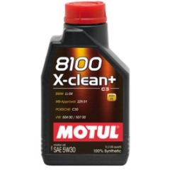 Motul 8100 X-clean+ 5W30 C3 1L motoreļļa Motora eļļas