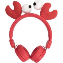 Forever AH-100 Craby Universālas Bērnu Austiņas ar Vadu 1.2m / LED Dzīvnieka Austiņas / 85dB Austiņas