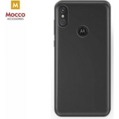 Mocco Ultra Back Case 0.3 mm Aizmugurējais Silikona Apvalks Priekš Motorola One / P30 Play Caurspīdīgs
