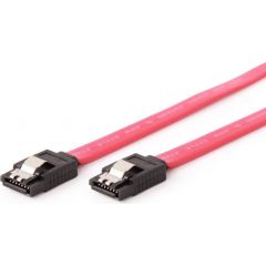 Gembird Serial ATA III 100 cm Data Cable, metal clips, red