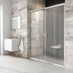 Ravak dušas durvis BLDP4-190 balts + caurspīdīgs stikls