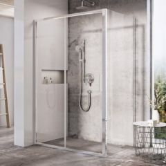 Ravak fiksētā dušas siena Blix Slim BLSPS 80 spīdīga + caurspīdīgs stikls