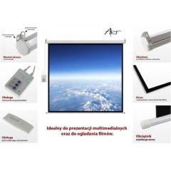 Projektora ekrāns ar pulti / elektrisks ART 4:3 FS-100 152x203