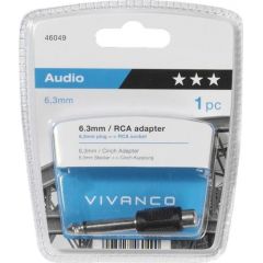 Vivanco adapter 6.3mm - RCA (46049)
