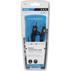 Vivanco кабель 3.5 мм - 3.5 мм 0.75 м (46098)