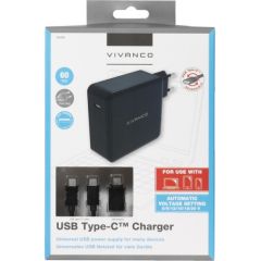 Vivanco USB-C зарядка + кабель 60W (34316)