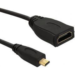 Qoltec HDMI Cable A female | Micro HDMI D male | 0.2m HDMI vadi