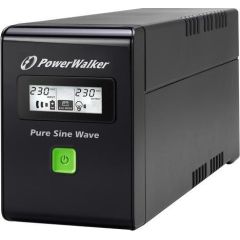 Power Walker UPS Line-Interactive 800VA 2x PL 230V, PURE SINE, RJ11/RJ45,USB,LCD