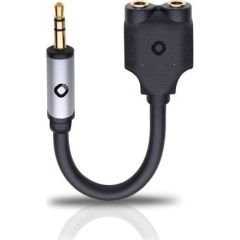 OEHLBACH Art. No. 35018 I-JACK AD 35/235 MOBILE Y-ADAPTER, 3.5 MM AUDIO JACK TO 2 X 3.5 MM AUDIO JACK Art. No. 35018