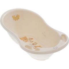 vanna 86 cm ar korķi BEAR beige  TegaBaby MS-004 Mazuļu vannas, vannošanas piederumi