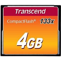 MEMORY COMPACT FLASH 4GB/SLC TS4GCF133 TRANSCEND