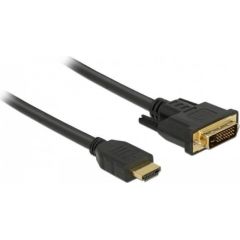 Delock HDMI to DVI 24+1 cable bidirectional 1 m