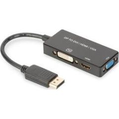 ASSMANN DisplayPort 1in3 HDMI, DVI and VGA converter cable