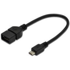 ASSMANN USB2.0 HighSpeed OTG Adapter Cable microUSB B M(plug)/USB A F(jack)0,2m