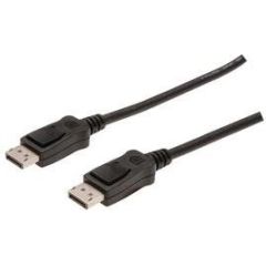 Assmann Cable DisplayPort 1080p 60Hz FHD Type DP/DP M/M with interlock black 1m