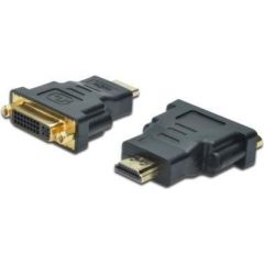 ASSMANN HDMI 1.3 Standard Adapter HDMI A M (plug)/DVI-I (24+5) F (jack) black