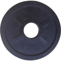 2.5kg svaru disks melns gumijots ø50mm WP006